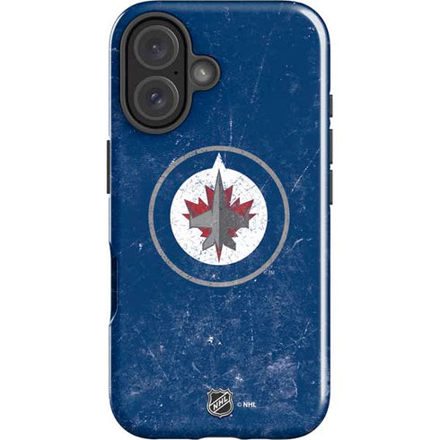 NHL Winnipeg Jets Distressed Logo iPhone 16 Impact Case