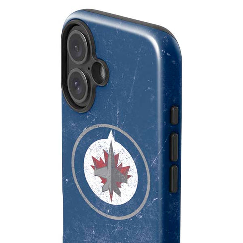 NHL Winnipeg Jets Distressed Logo iPhone 16 Impact Case