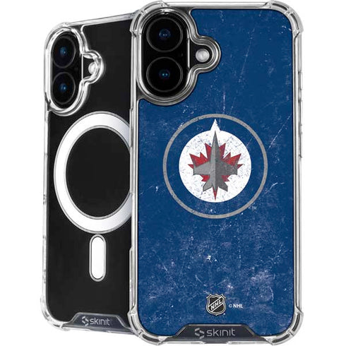 NHL Winnipeg Jets Distressed Logo iPhone 16 MagSafe Case