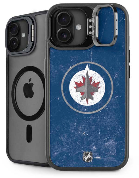 NHL Winnipeg Jets Distressed Logo iPhone 16 Plus Kickstand Case
