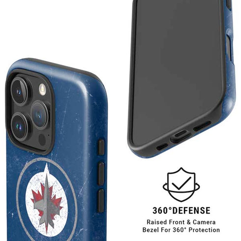 NHL Winnipeg Jets Distressed Logo iPhone 16 Pro Magsafe Impact Case