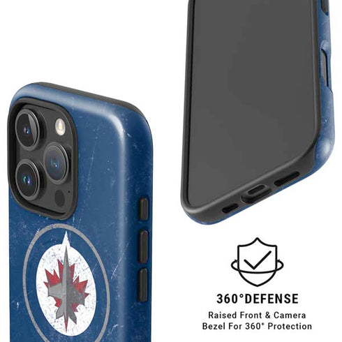 NHL Winnipeg Jets Distressed Logo iPhone 16 Pro Max Magsafe Impact Case