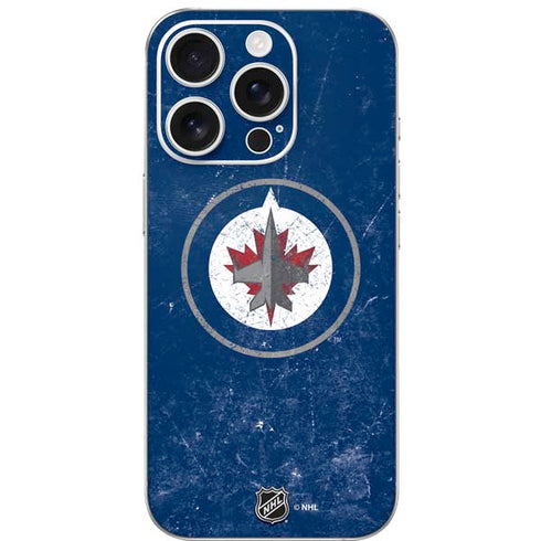 NHL Winnipeg Jets Distressed Logo iPhone 16 Pro Skin