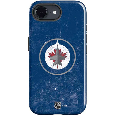 NHL Winnipeg Jets Distressed Logo iPhone 16e Impact Case