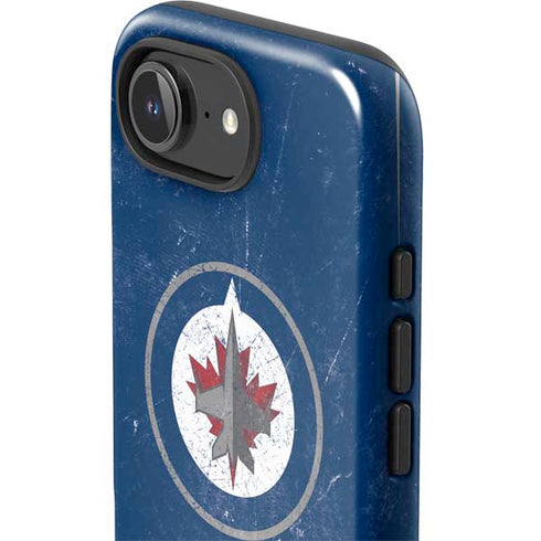 NHL Winnipeg Jets Distressed Logo iPhone 16e Impact Case