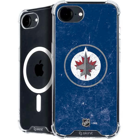 NHL Winnipeg Jets Distressed Logo iPhone 16e MagSafe Case