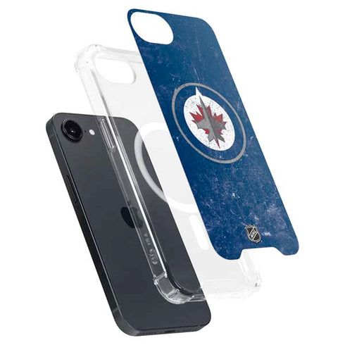 NHL Winnipeg Jets Distressed Logo iPhone 16e MagSafe Case