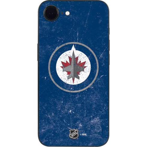 NHL Winnipeg Jets Distressed Logo iPhone 16e Skin