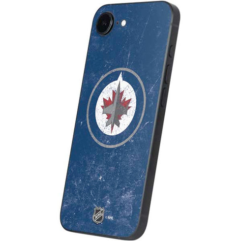 NHL Winnipeg Jets Distressed Logo iPhone 16e Skin