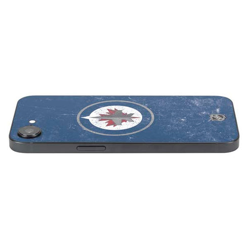 NHL Winnipeg Jets Distressed Logo iPhone 16e Skin