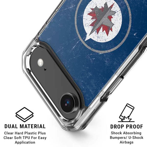 NHL Winnipeg Jets Distressed Logo iPhone 17 Air Clear Case