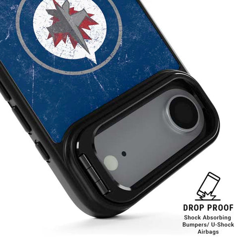 NHL Winnipeg Jets Distressed Logo iPhone 17 Air Kickstand Case