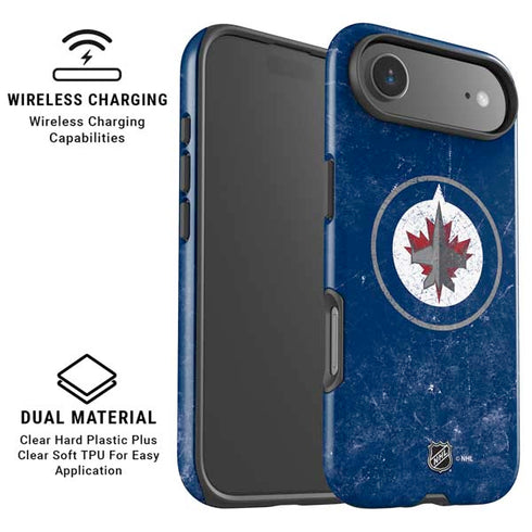 NHL Winnipeg Jets Distressed Logo iPhone 17 Air Magsafe Impact Case