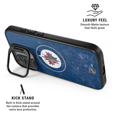 NHL Winnipeg Jets Distressed Logo iPhone 17 Kickstand Case
