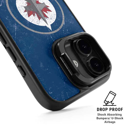NHL Winnipeg Jets Distressed Logo iPhone 17 Kickstand Case
