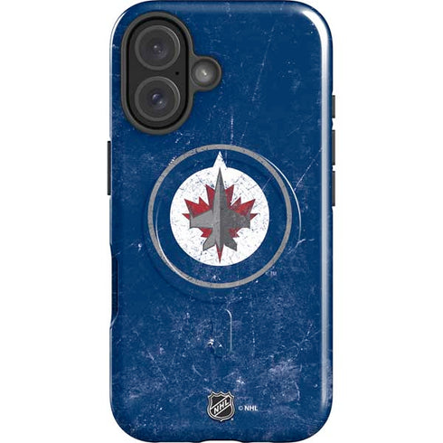 NHL Winnipeg Jets Distressed Logo iPhone 17 Magsafe Impact Case