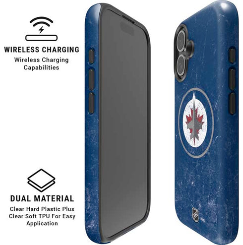 NHL Winnipeg Jets Distressed Logo iPhone 17 Magsafe Impact Case