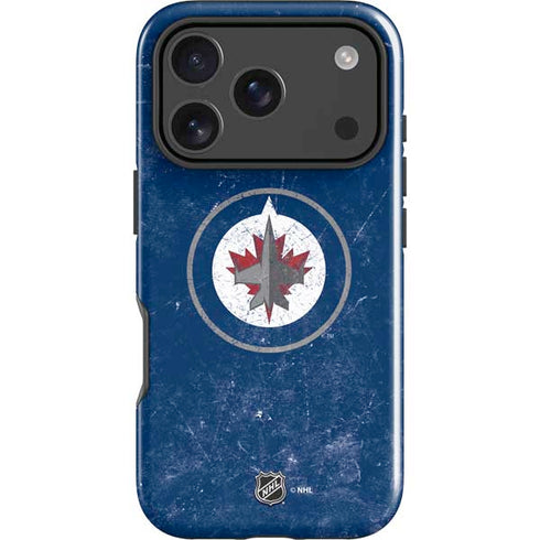 NHL Winnipeg Jets Distressed Logo iPhone 17 Pro Impact Case