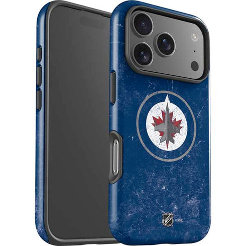 NHL Winnipeg Jets Distressed Logo iPhone 17 Pro Impact Case
