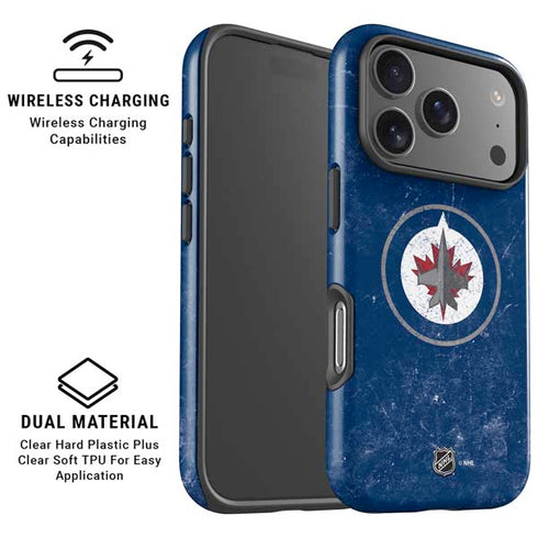 NHL Winnipeg Jets Distressed Logo iPhone 17 Pro Magsafe Impact Case