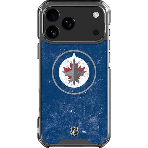 NHL Winnipeg Jets Distressed Logo iPhone 17 Pro Max Clear Case