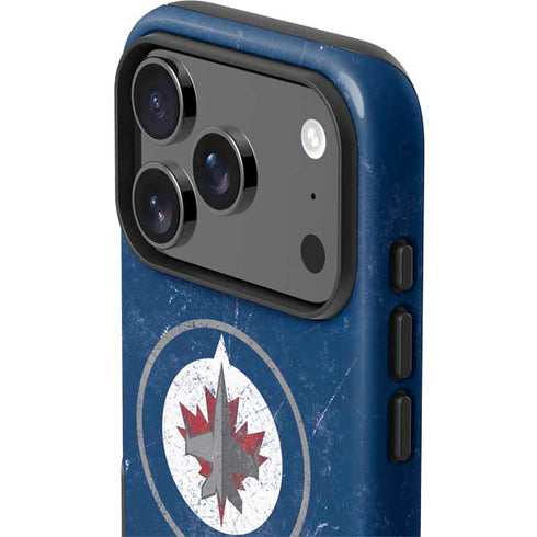 NHL Winnipeg Jets Distressed Logo iPhone 17 Pro Max Impact Case