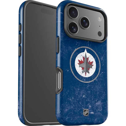 NHL Winnipeg Jets Distressed Logo iPhone 17 Pro Max Impact Case