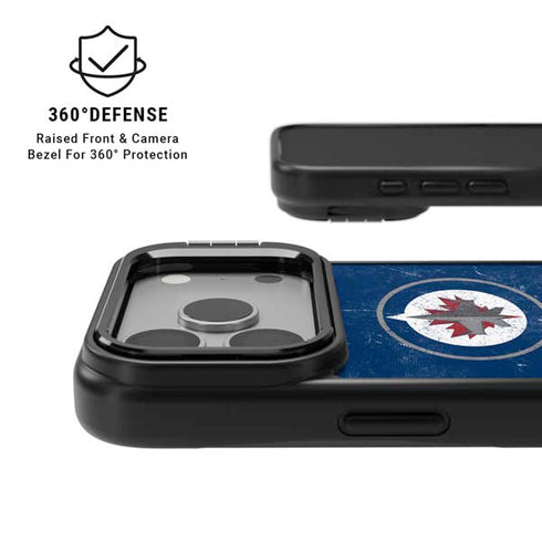 NHL Winnipeg Jets Distressed Logo iPhone 17 Pro Max Kickstand Case