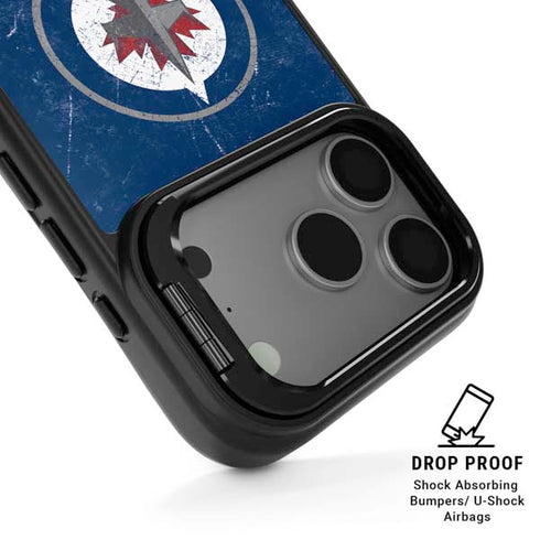 NHL Winnipeg Jets Distressed Logo iPhone 17 Pro Max Kickstand Case