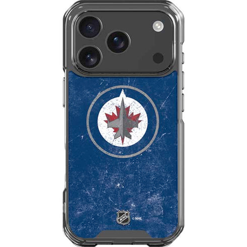 NHL Winnipeg Jets Distressed Logo iPhone 18 Pro Clear Case