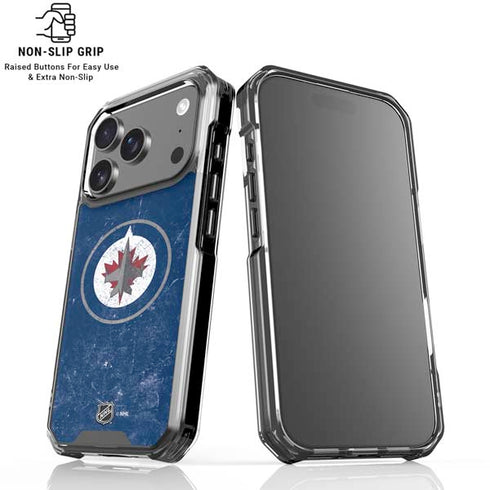 NHL Winnipeg Jets Distressed Logo iPhone 18 Pro Clear Case