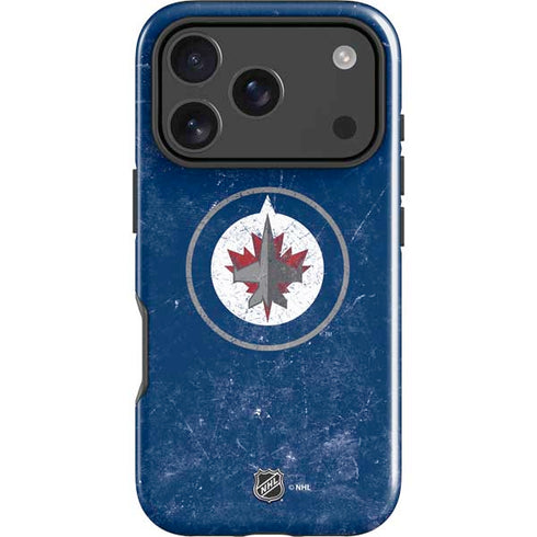NHL Winnipeg Jets Distressed Logo iPhone 18 Pro Max Impact Case