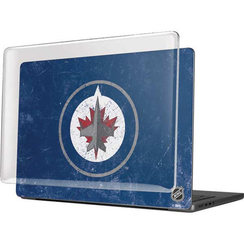 NHL Winnipeg Jets Distressed Logo MacBook Pro 14in (2021-24) Case plus Skin