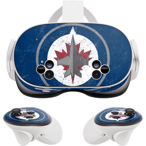 NHL Winnipeg Jets Distressed Logo Meta Quest 3S Skin