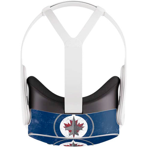 NHL Winnipeg Jets Distressed Logo Meta Quest 3S Skin