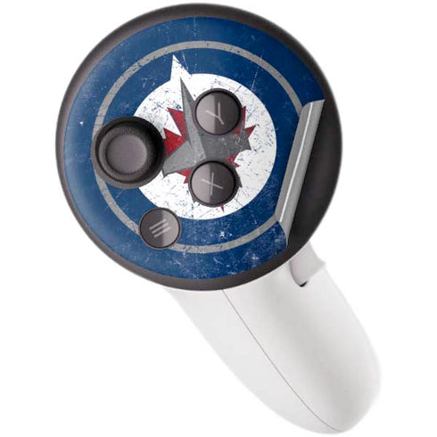NHL Winnipeg Jets Distressed Logo Meta Quest 3S Skin