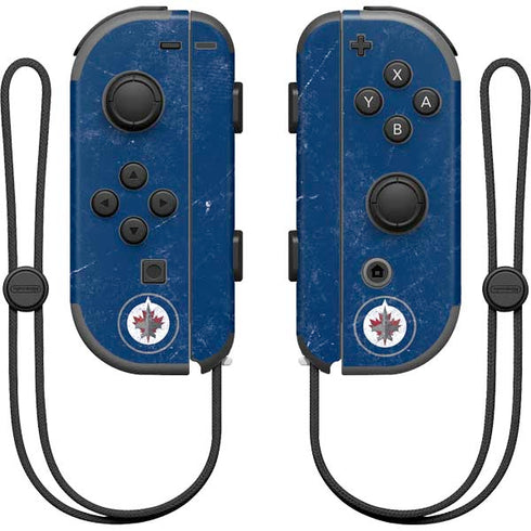 NHL Winnipeg Jets Distressed Logo Nintendo Skins