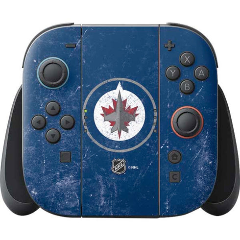 NHL Winnipeg Jets Distressed Logo Nintendo Switch 2 (2025) Joy-Con Controller Skin