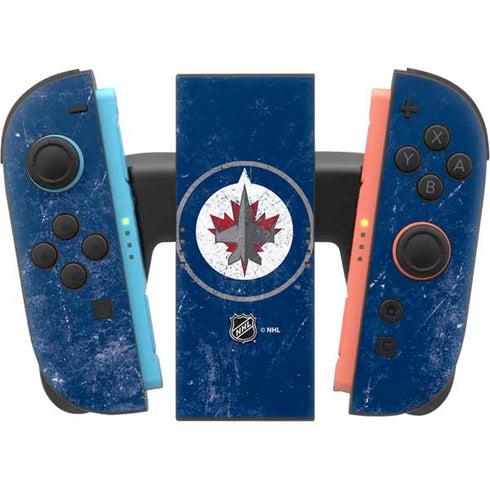 NHL Winnipeg Jets Distressed Logo Nintendo Switch 2 (2025) Joy-Con Controller Skin