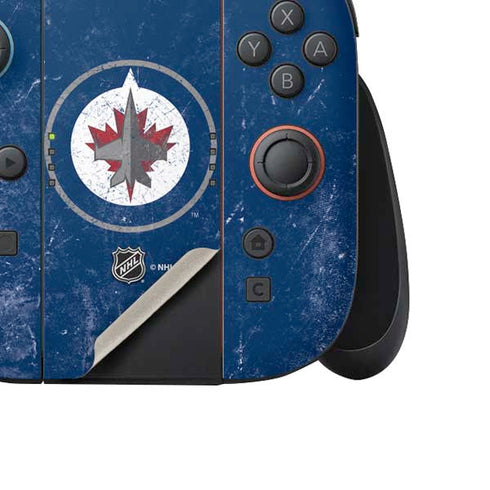 NHL Winnipeg Jets Distressed Logo Nintendo Switch 2 (2025) Joy-Con Controller Skin