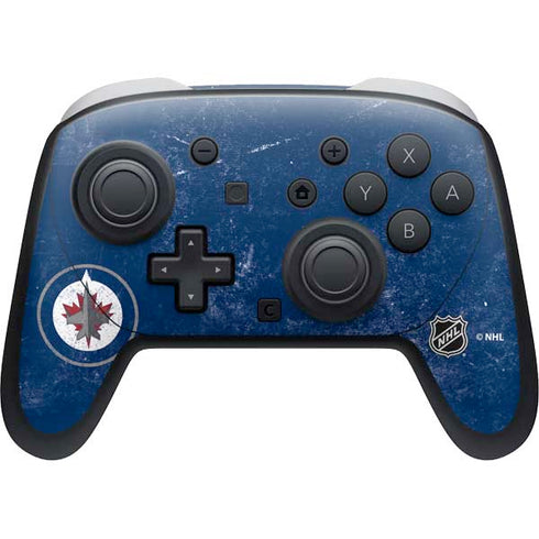 NHL Winnipeg Jets Distressed Logo Nintendo Skins
