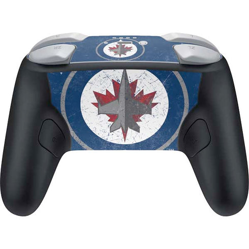 NHL Winnipeg Jets Distressed Logo Nintendo Switch 2 (2025) Pro Controller Skin