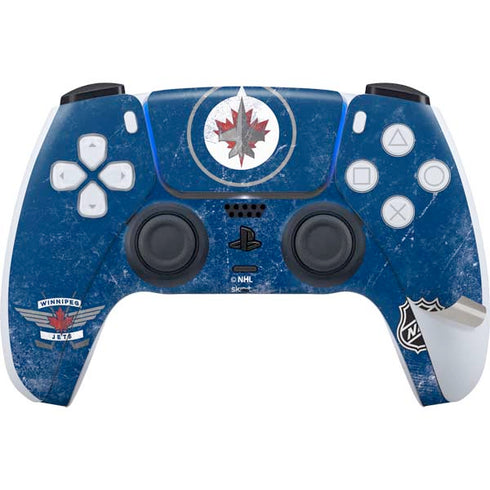 NHL Winnipeg Jets Distressed Logo PS5 Pro Bundle Skin
