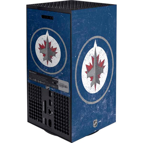 NHL Winnipeg Jets Distressed Logo XBox Series X Digital Edition Bundle Skin