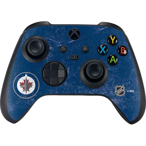 NHL Winnipeg Jets Distressed Logo XBox Series X Digital Edition Bundle Skin