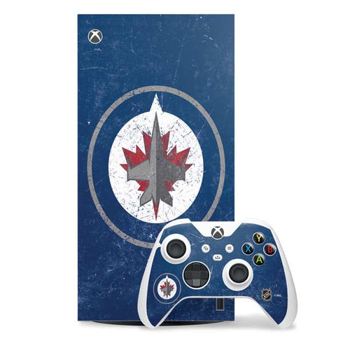 NHL Winnipeg Jets Distressed Logo Xbox Series X Skins