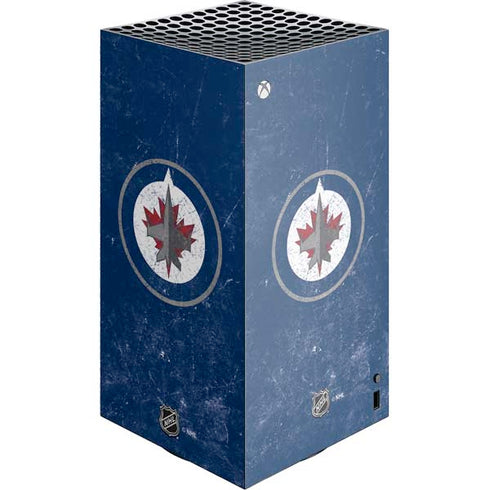 NHL Winnipeg Jets Distressed Logo XBox Series X Digital Edition Console Skin