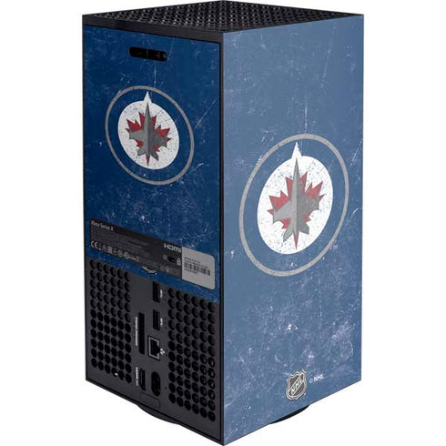 NHL Winnipeg Jets Distressed Logo XBox Series X Digital Edition Console Skin
