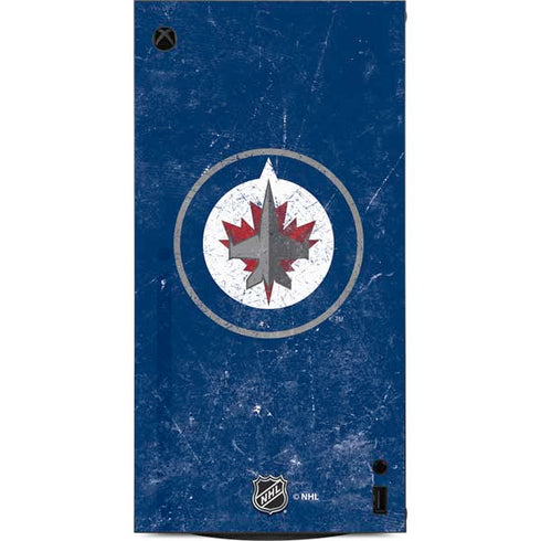 NHL Winnipeg Jets Distressed Logo XBox Series X Digital Edition Console Skin