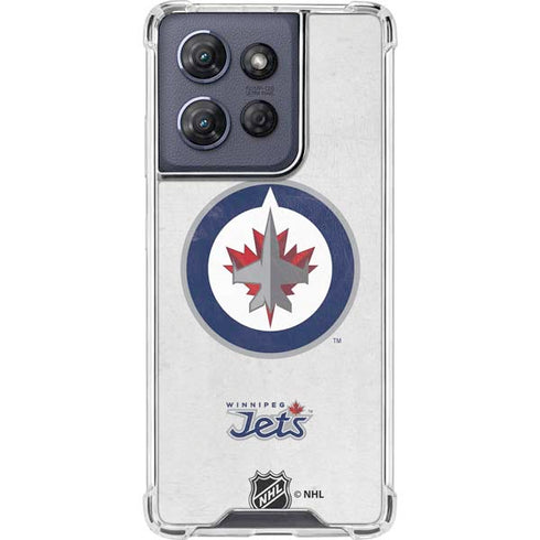 NHL Winnipeg Jets Distressed Moto G Play 5G (2025) Clear Case